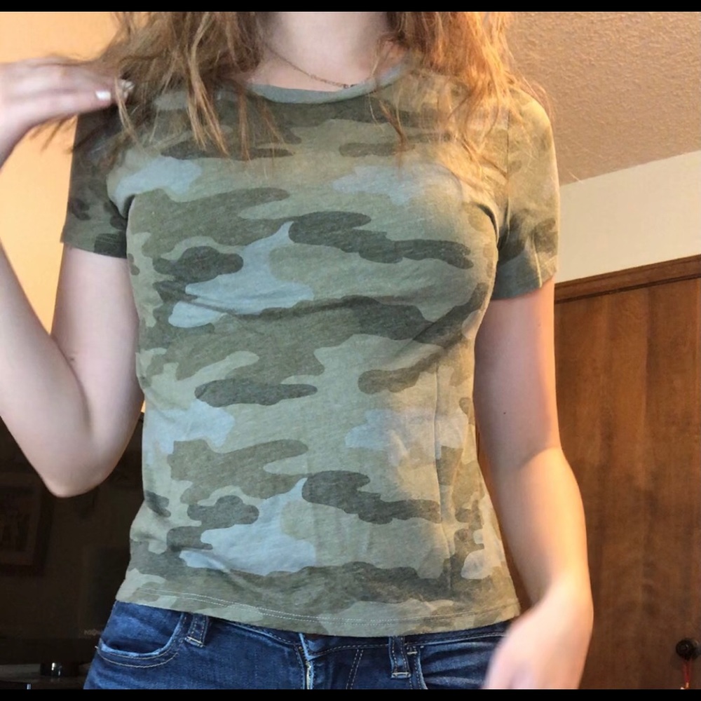 camo plain tee